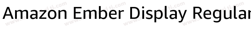 Amazon Ember Display Regular字体转换